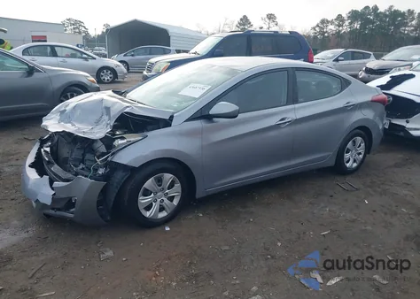 2016 Hyundai Elantra Se from USA, damaged, VIN 5NPDH4AE7GH757275